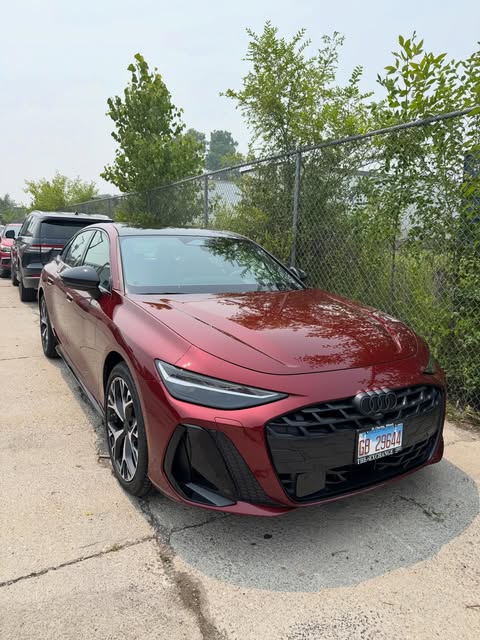 Red Audi after paint protection work